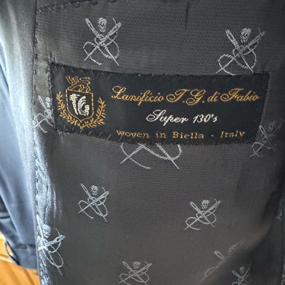 John Varvatos 2 Piece Suit - Navy - 42R Jacket / 34 Pants - Picture 5 of 7